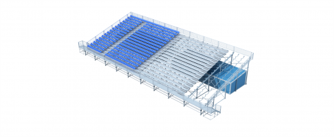 H型鋼結(jié)構(gòu)金屬看臺